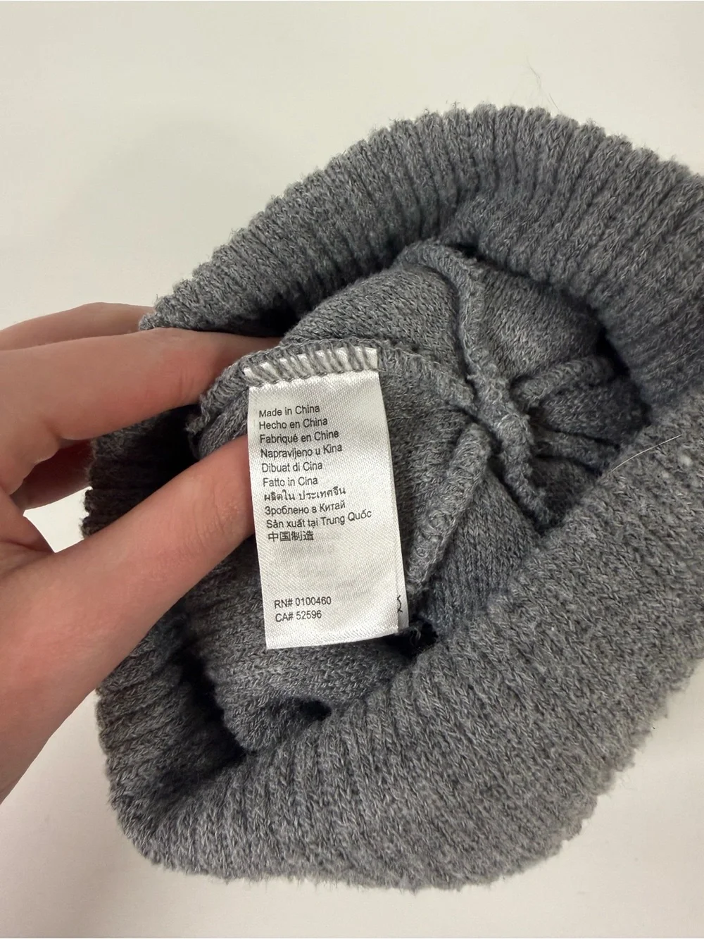 KAVU | Kids Fox Pom Beanie - Gray & Orange